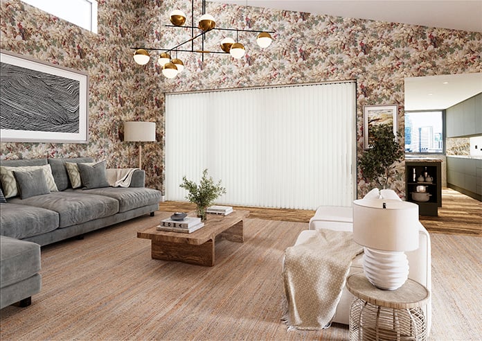 Sabari, Pristine White - Vertical Blind - Image 7